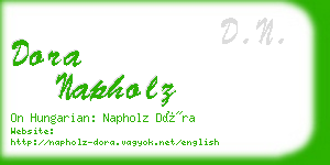 dora napholz business card